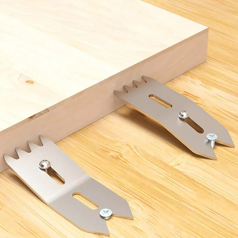 4pcs Wood Slab Clamping Dogs Woodworkers Bench Dog Clamps Wood Board Fixing tool Flexible Woodwork Clamping Tool with screws