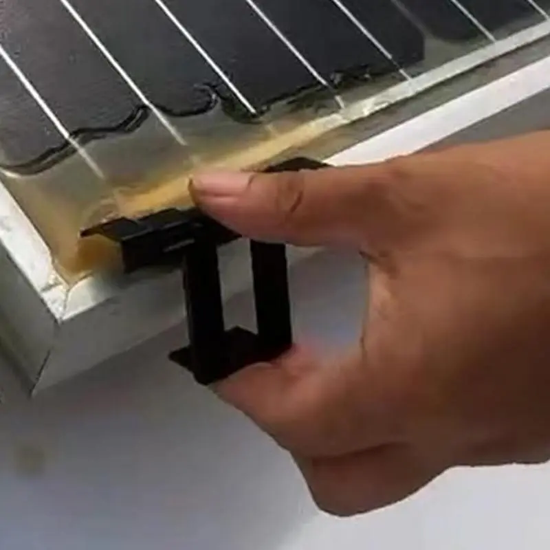 Solar Panel Water Drainage Clips 30x Water Guide Buckle Panel Frame Cleaning Clips Photovoltaic Panel Water Guide Auto Remove