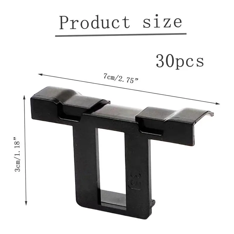 Solar Panel Water Drainage Clips 30x Water Guide Buckle Panel Frame Cleaning Clips Photovoltaic Panel Water Guide Auto Remove