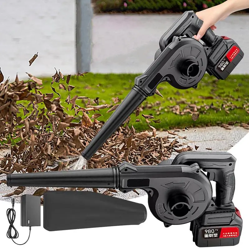 Handheld Electric Garden Blower Cordless Blower 2 Speed Modes Lightweight Air Blower Garden Leaf Blower Brushed Dust Sweepers