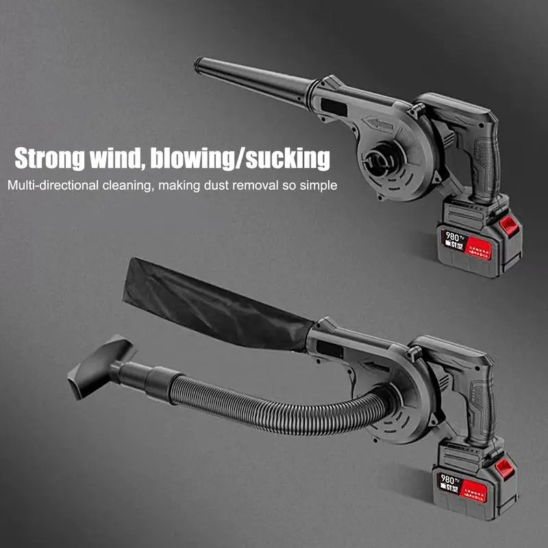 Handheld Electric Garden Blower Cordless Blower 2 Speed Modes Lightweight Air Blower Garden Leaf Blower Brushed Dust Sweepers
