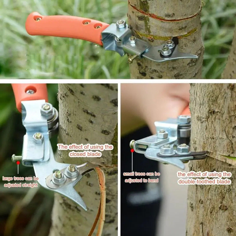 Fruit Tree Ring Cutter Tree Ring Peeler Adjustable Tree Pruning Shears Bark Girdling Cutter Peeling Shear Trimming Tool