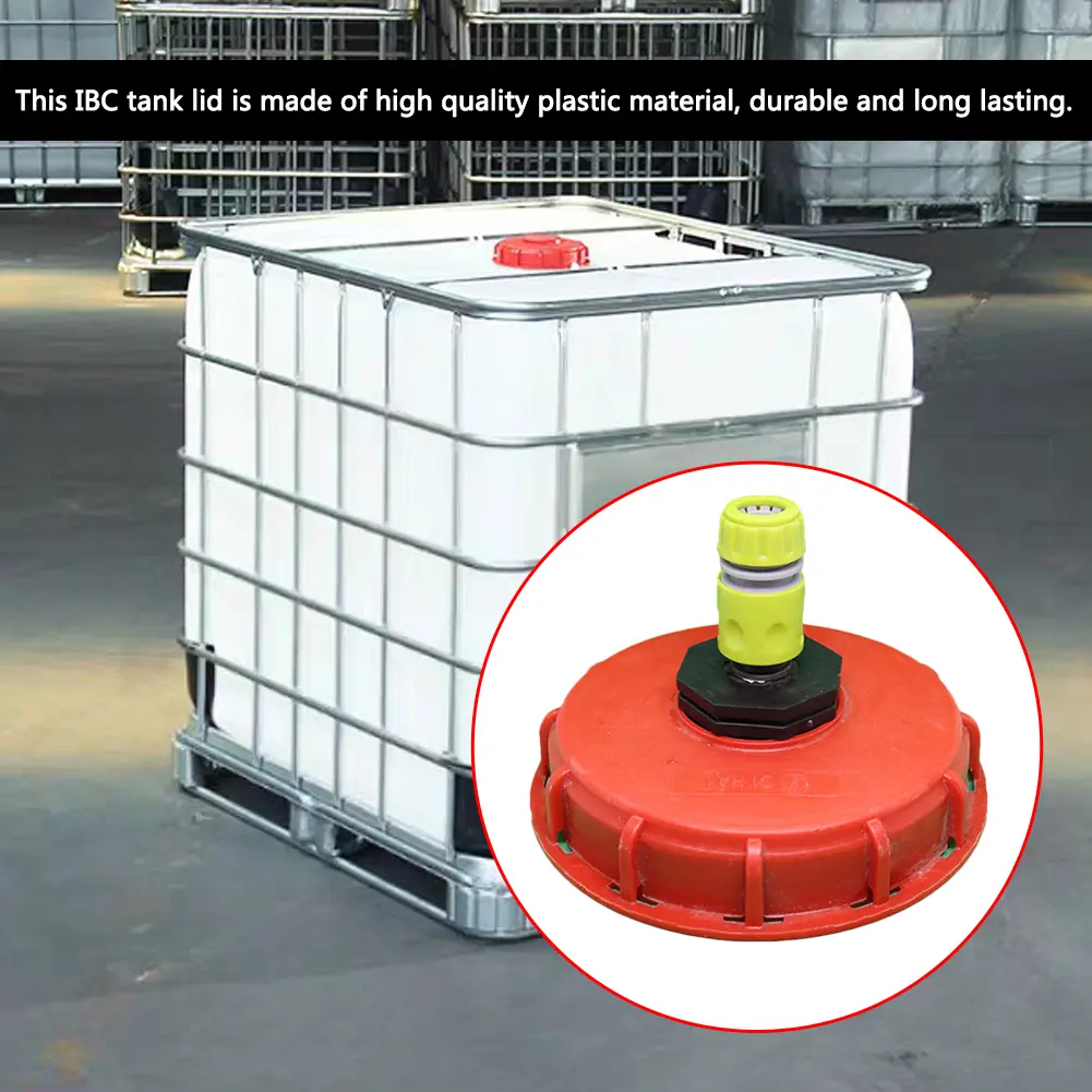 16.3cm IBC Tank Lid Water Injection Connector Long-lasting Barrel Cover Cap With Ventilation Hole Tank Breath Cover Fitting