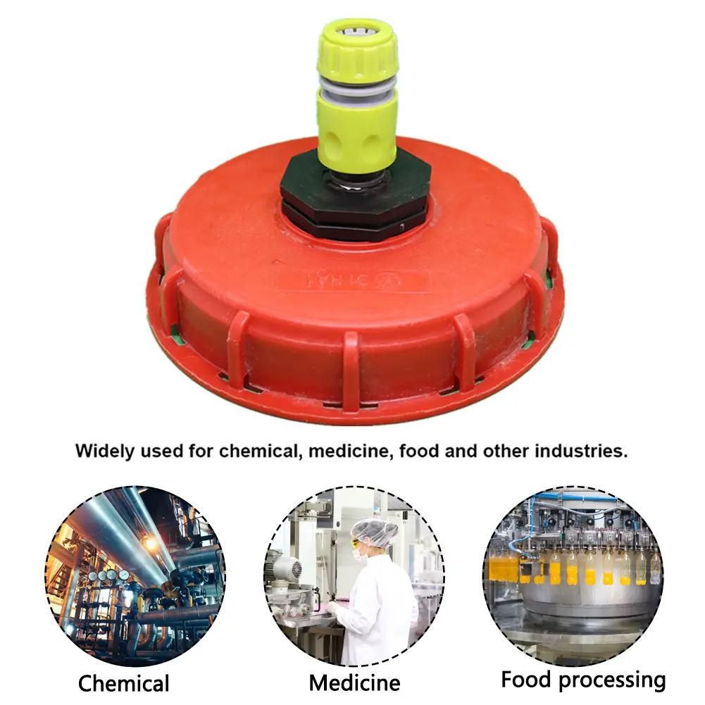 16.3cm IBC Tank Lid Water Injection Connector Long-lasting Barrel Cover Cap With Ventilation Hole Tank Breath Cover Fitting