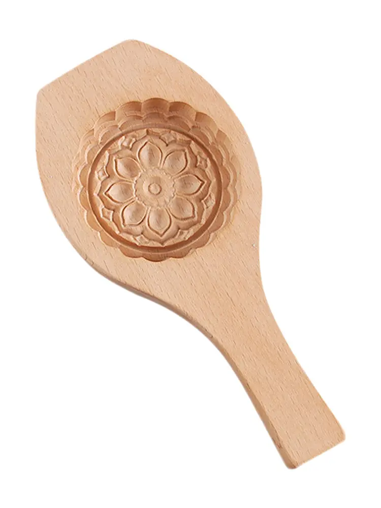 Wooden Pastry Mold Baking Tool Press Cake Mold Wooden Traditional Moon Cake Mould Making Mung Bean Cake Mold Dry Baking Mold