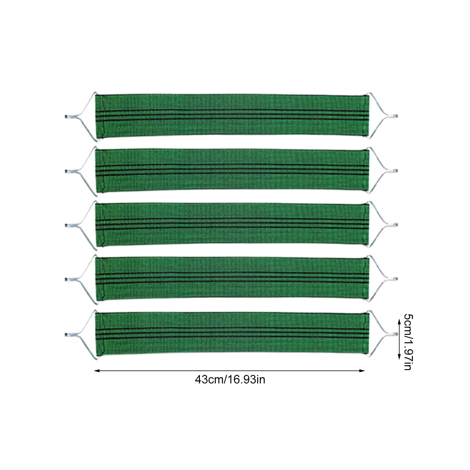 Folding Chair Fabric Bands 5 Pieces Lounge Chair Replacement Laces Cord Heavy-Duty Recliner Repair Part Tear-Resistant Seat