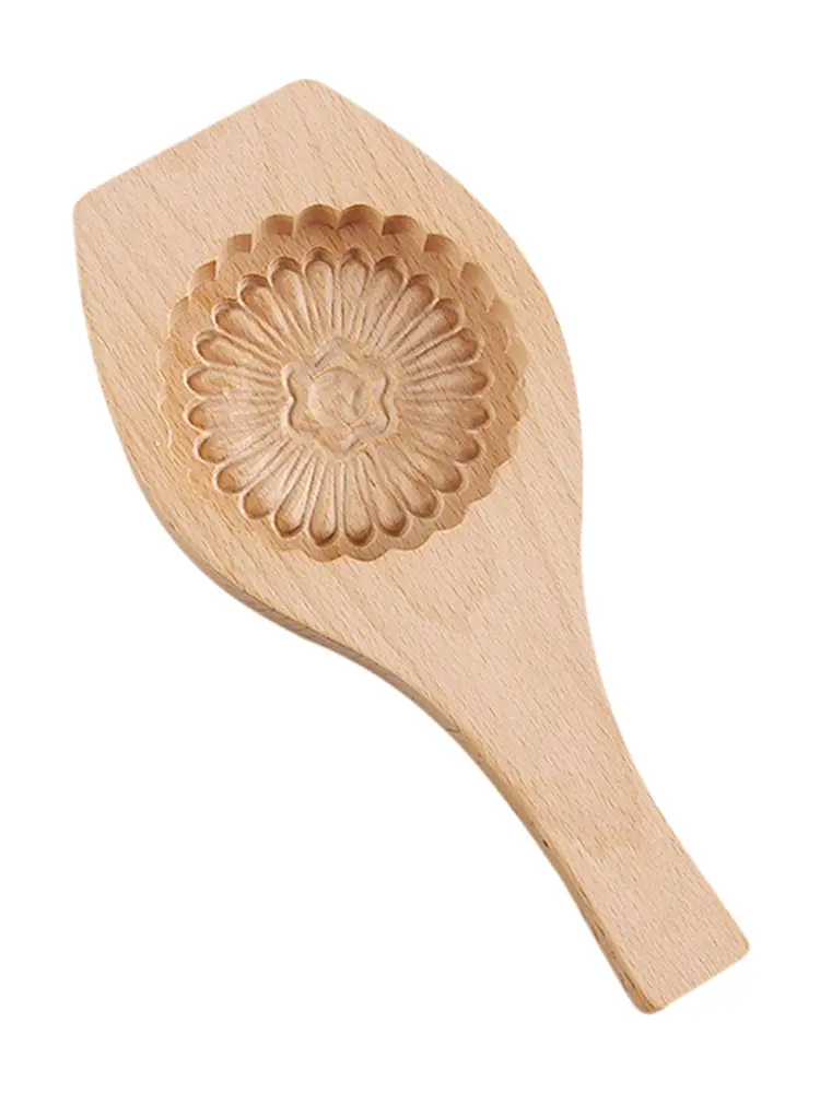 Wooden Pastry Mold Baking Tool Press Cake Mold Wooden Traditional Moon Cake Mould Making Mung Bean Cake Mold Dry Baking Mold