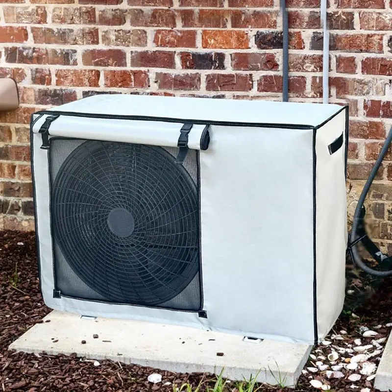 AC Cover For Outside Unit AC Unit Cover Breathable Waterproof Air Conditioner Cover Oxford Leaves Guard Air Conditioning Cover