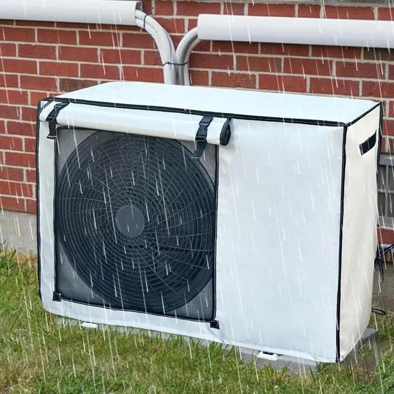AC Cover For Outside Unit AC Unit Cover Breathable Waterproof Air Conditioner Cover Oxford Leaves Guard Air Conditioning Cover