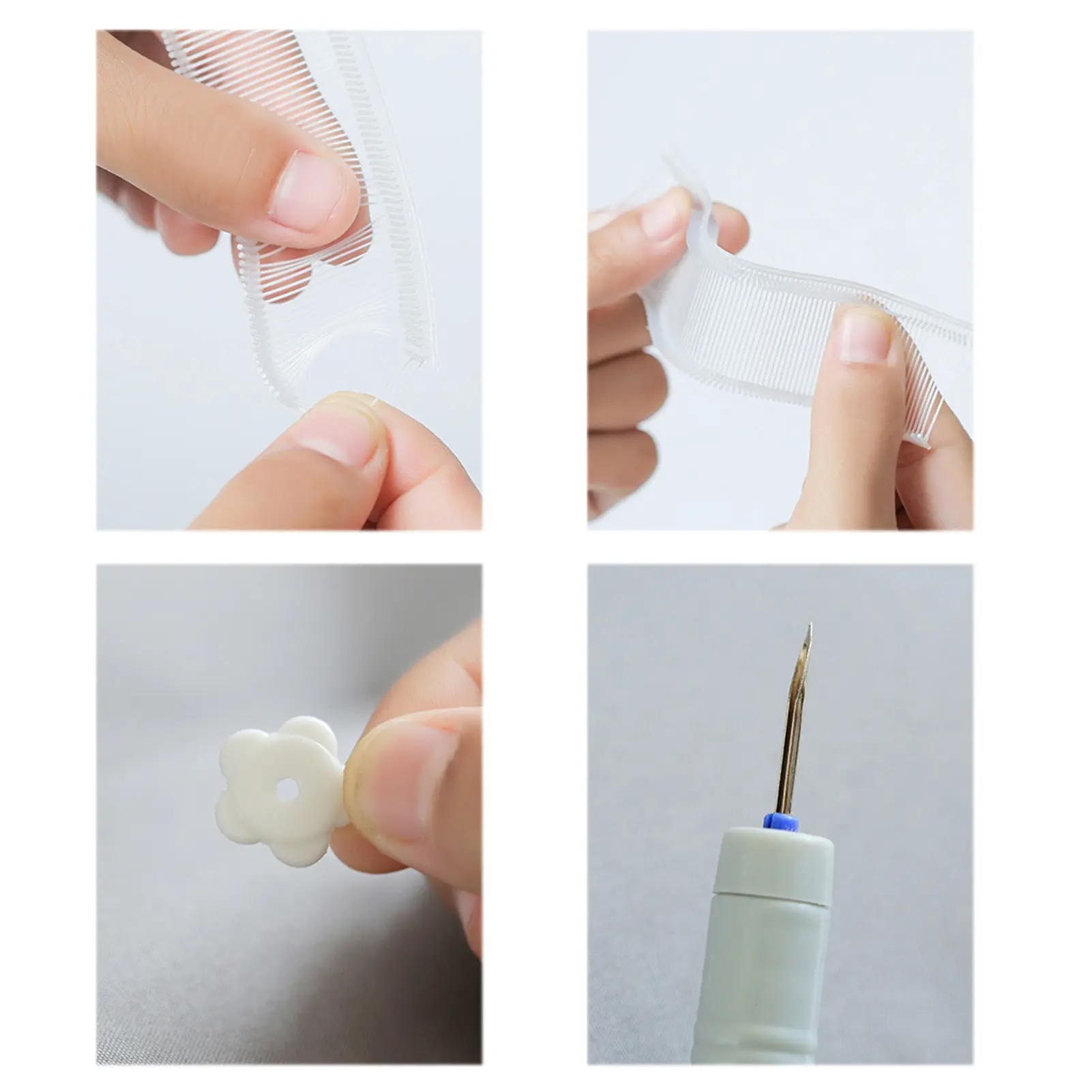 Duvet Quilt Blanket Holder Fixer Clips Syringe, 24/48 Clamp Buttons,Long Plastic Needle Set Fastener Quilt Bed Sheet Gripper