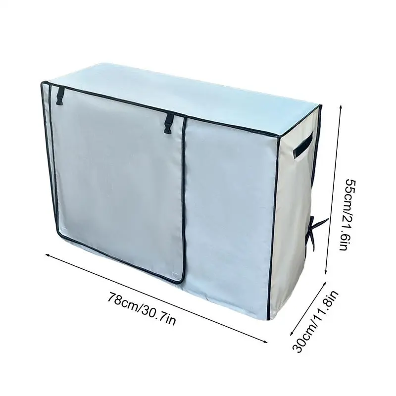 AC Cover For Outside Unit AC Unit Cover Breathable Waterproof Air Conditioner Cover Oxford Leaves Guard Air Conditioning Cover