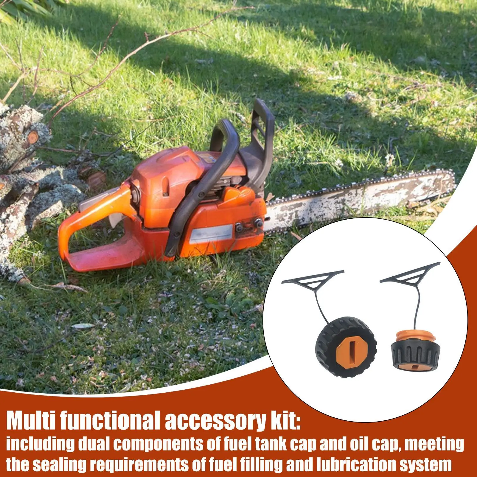 Chainsaw Oil Tank Cap Chainsaw Oil Tank Replacement Lid Knob-design Garden Tool Replacing Accessory For Dormitory Apartments