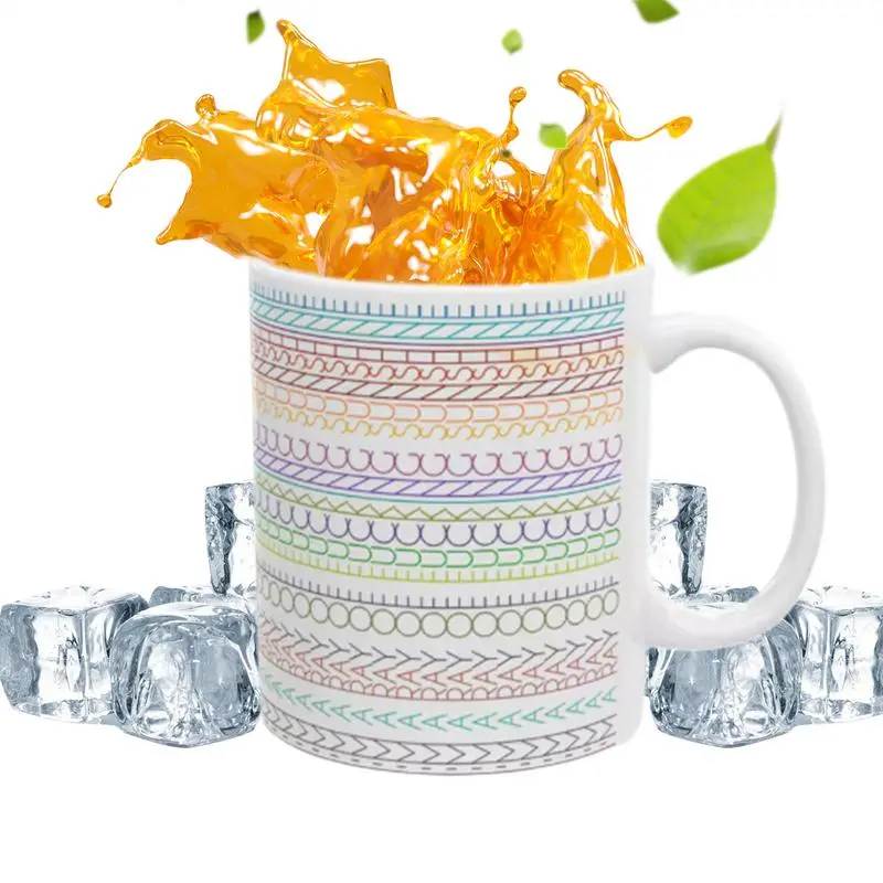 Hiddens Information Ceramic Coffee Mug Hiddens Message Mug Sarcastic Coffee Mug Popular Nordics Style Color Gradient Mug