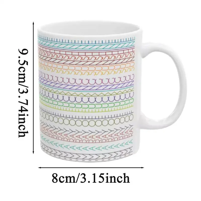 Hiddens Information Ceramic Coffee Mug Hiddens Message Mug Sarcastic Coffee Mug Popular Nordics Style Color Gradient Mug