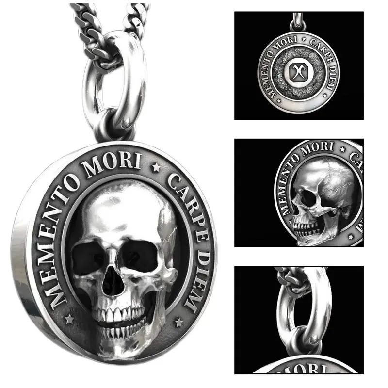 Skull Necklace For Men Skull Style Necklaces Pendant Punk Demon Skull Necklace Gothic Skull Necklace Jewelry Gift For Father's
