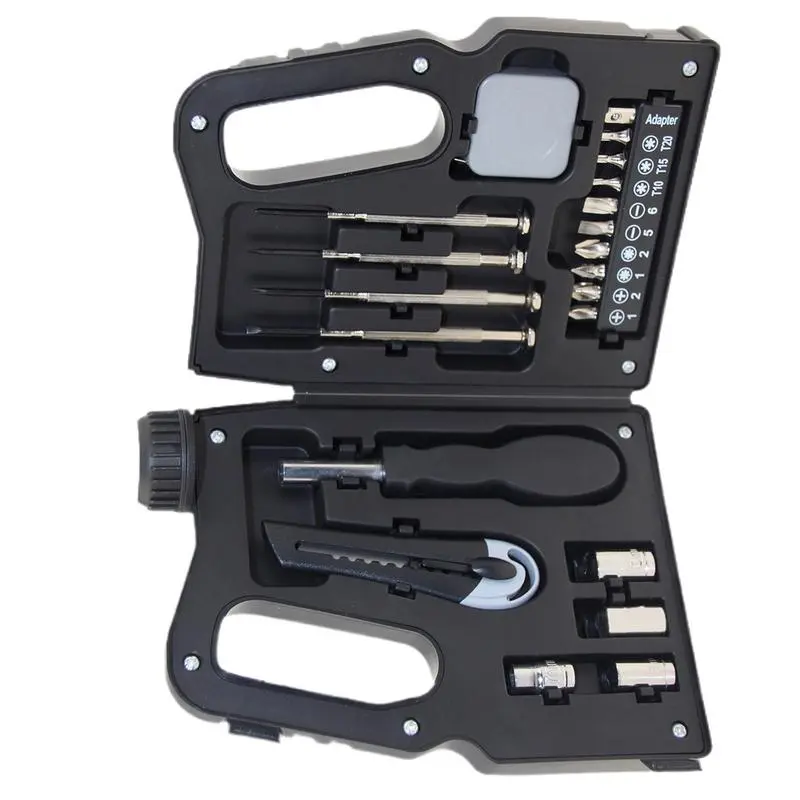 Home Repairs Mechanics Tools Kit Oil pot type hardware tool set  Portable Home Hand Tool 21-piece oil pot tool set Repair Tool