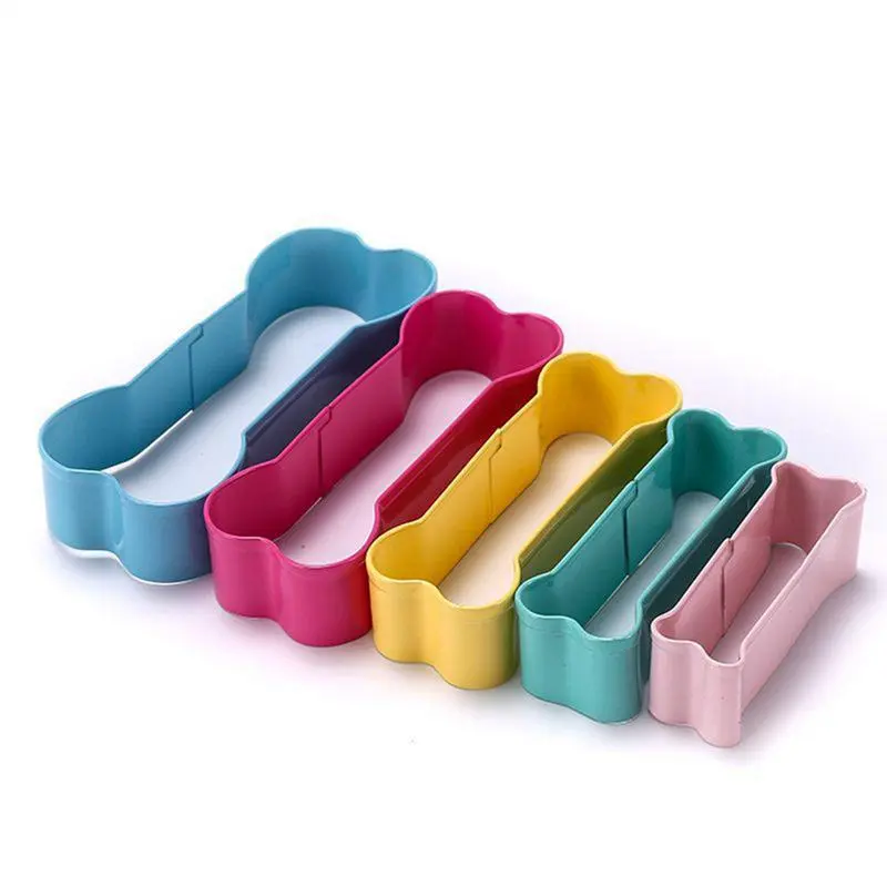 5pcs Bone Shaped Cookie Cutter Stainless Steel Cookie Cutter Set Biscuits Cutter Cookie Mold Anti-rust Shatterproof Cake Mold