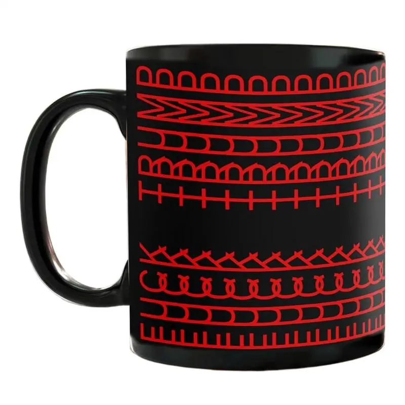 Coffee Travel Mug Ceramic Printing Water Drinking Cups Drinkware Mugs Wine Cocktails mug black hiddens information cup tea cup