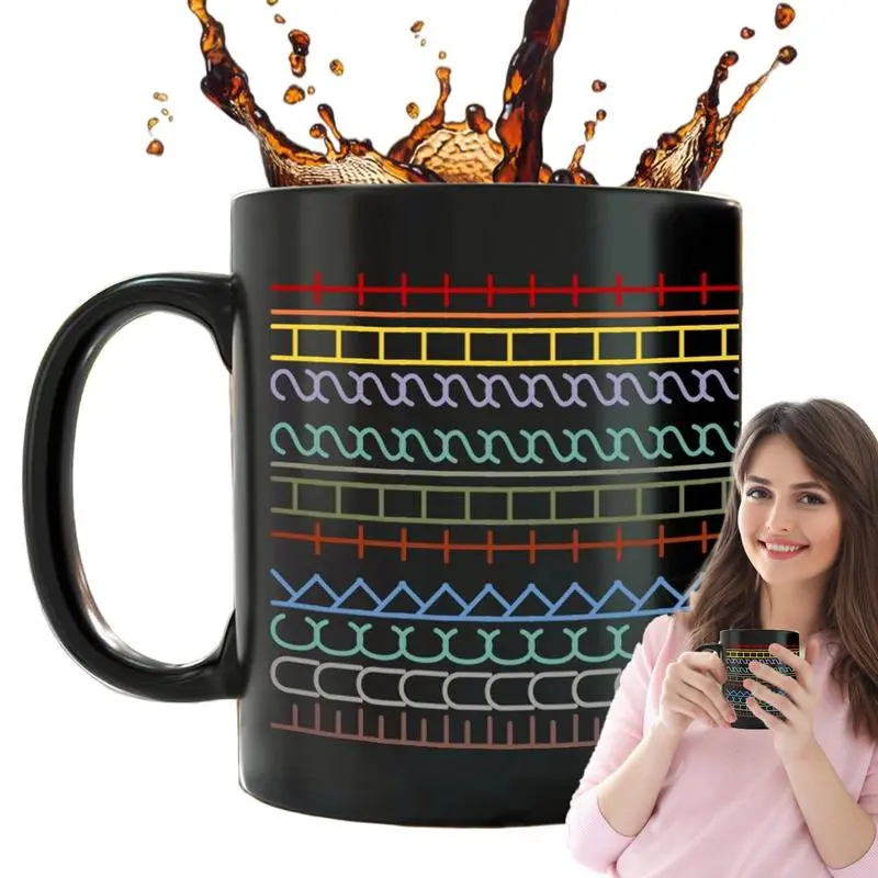 Coffee Travel Mug Ceramic Printing Water Drinking Cups Drinkware Mugs Wine Cocktails mug black hiddens information cup tea cup