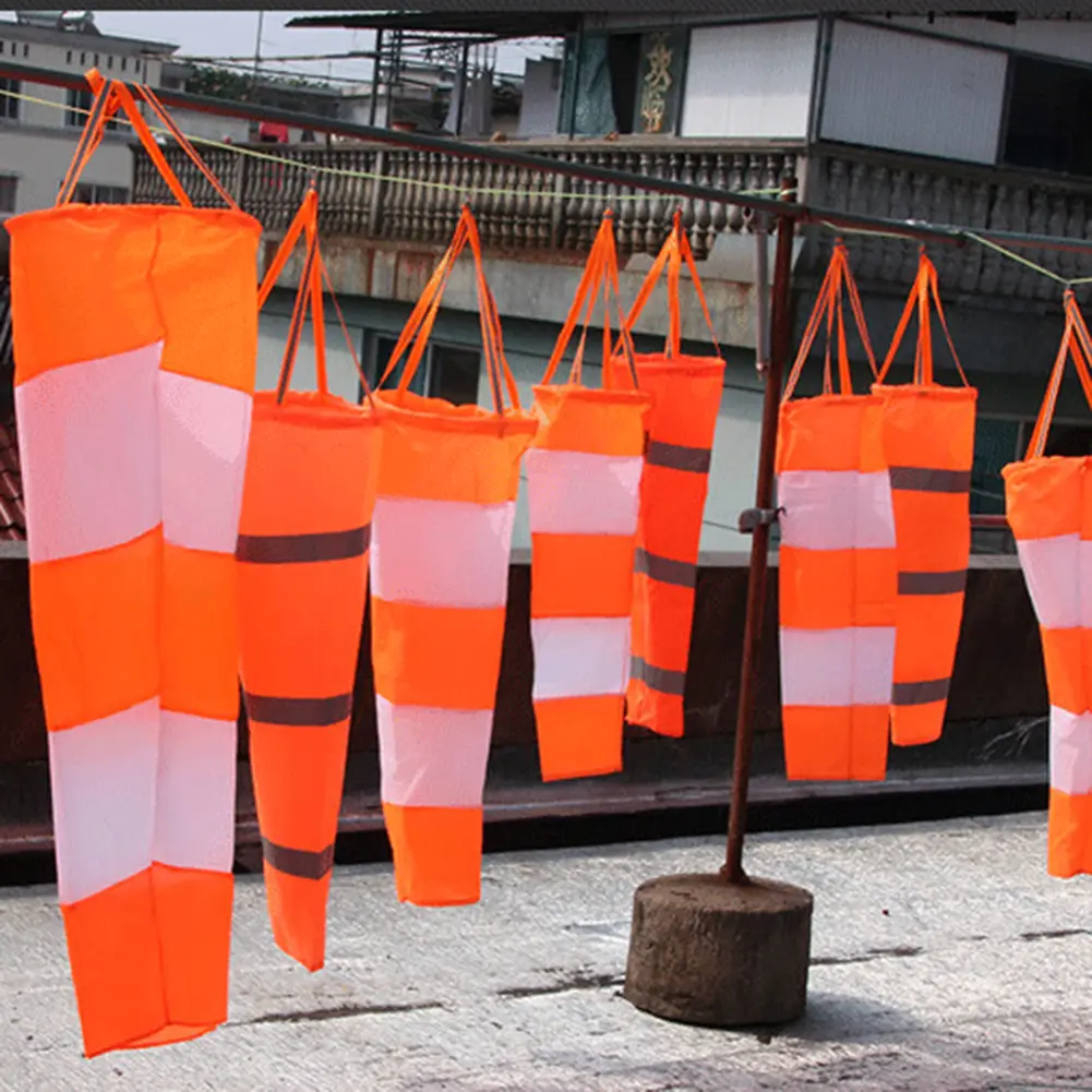 White And Red Fluoerscence Waterproof Wind Sock Wind Sleeve Waterproof Wind Vane Windbag Scale Airport Windsock Wind Vane
