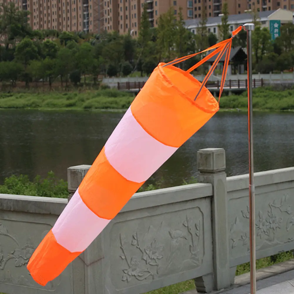 White And Red Fluoerscence Waterproof Wind Sock Wind Sleeve Waterproof Wind Vane Windbag Scale Airport Windsock Wind Vane