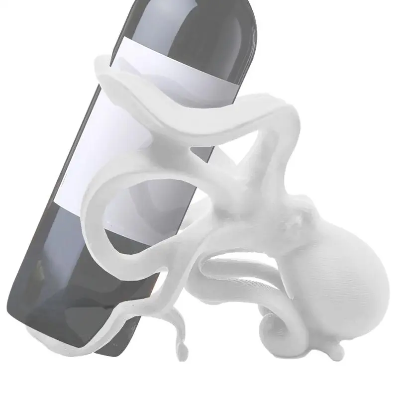 Wine Bottle Rack Octopus Wine Bottle Storage Rack Freestanding Animal Statue Storage Organizer Collectible Figurines Desk Decor