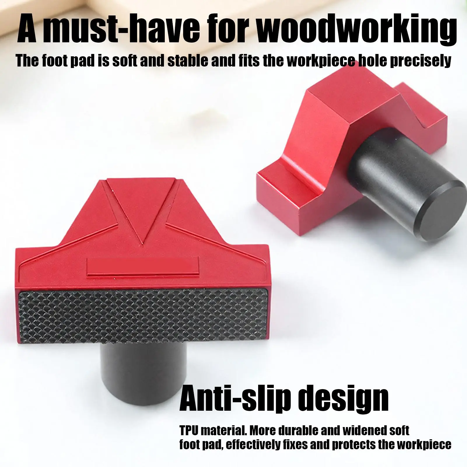 Bench Dog 2 Piece Peg Clamp Non-Slip Tools Accessories Stopper For Carpentry Crafts Furniture-Making Home Workshop