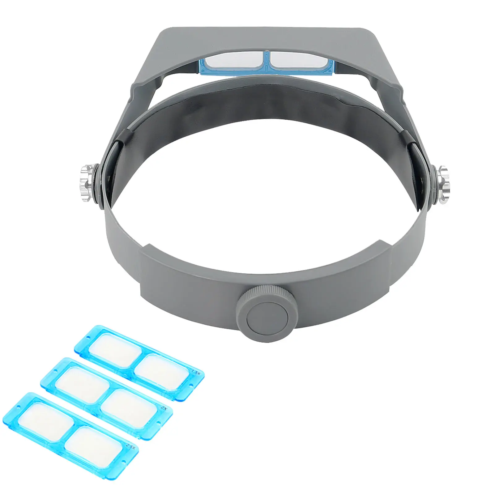 Head Mount Magnifier Binocular Magnifying Glasses 1.5X 2X 2.5X 3.5X Loupe Glass Jeweler Headband Magnifier With 4 Lens