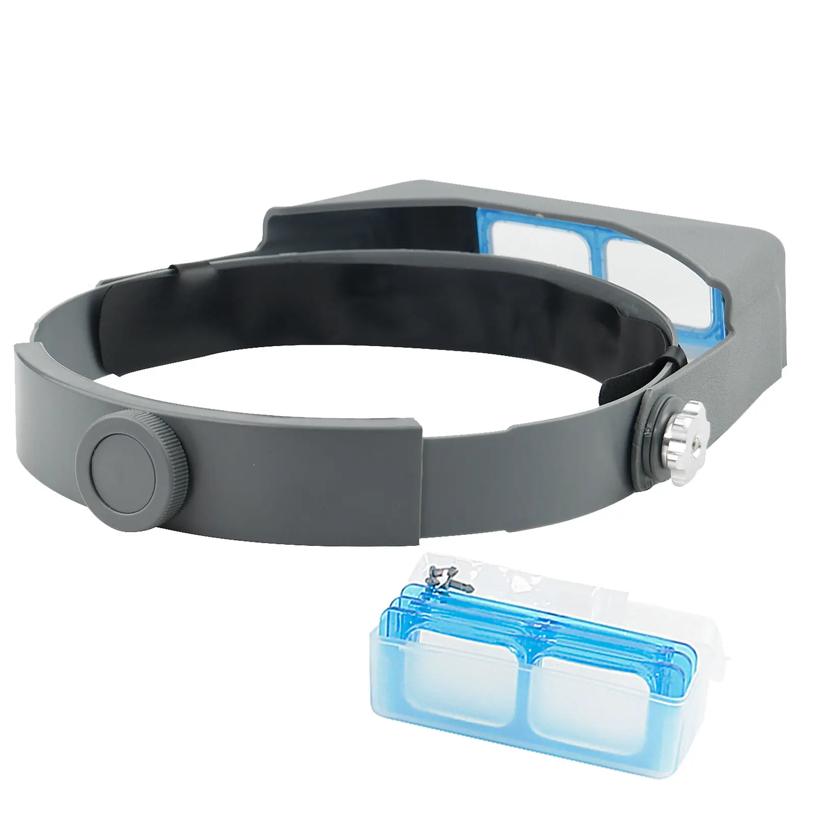 Head Mount Magnifier Binocular Magnifying Glasses 1.5X 2X 2.5X 3.5X Loupe Glass Jeweler Headband Magnifier With 4 Lens