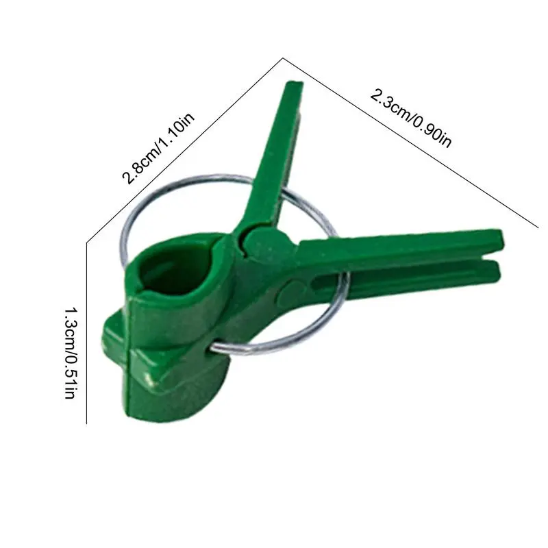 500pcs Plant Clips Plant Support Clip Flower Connector Trellis Clip Vine Fixing Clip Plants Vine Climbing Fixed Plastic Clips