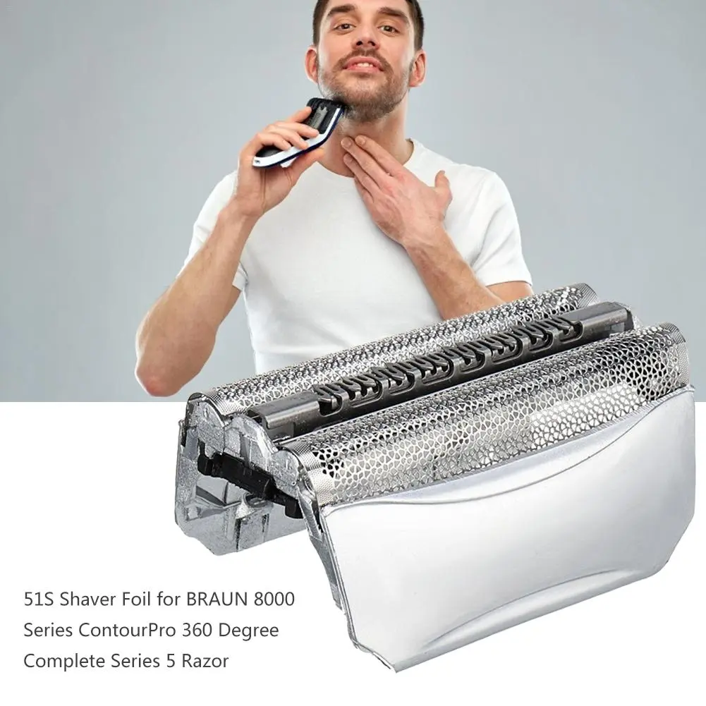 For Braun Series 51S, 8000 Series BRAUN 51S Shaver Foil, Electric Shaver Replacement Head, Razor Omentum