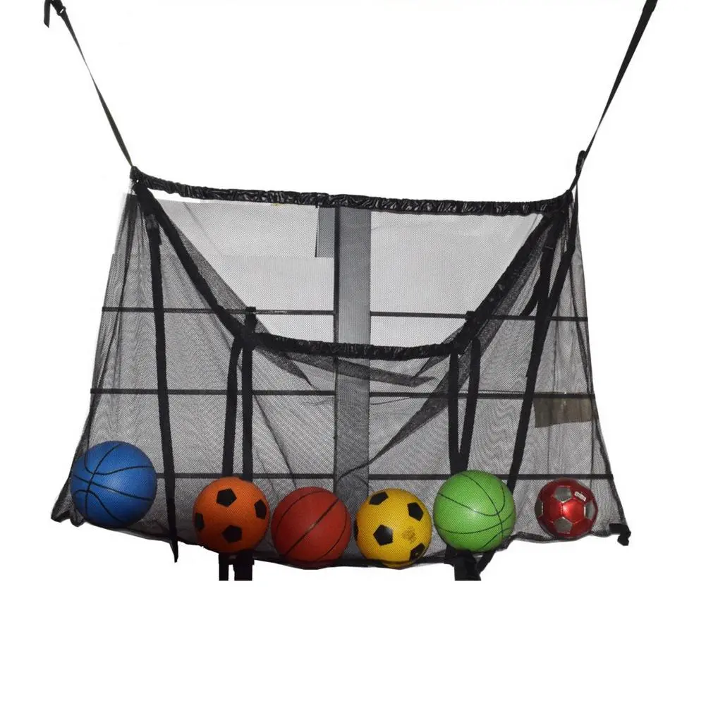 Ball Mesh Net Bag Adjustable Hanging Swimming Pool Storage Bag Durable Organizer Bag Foldable Portable Kid Ball Storage Net Bag