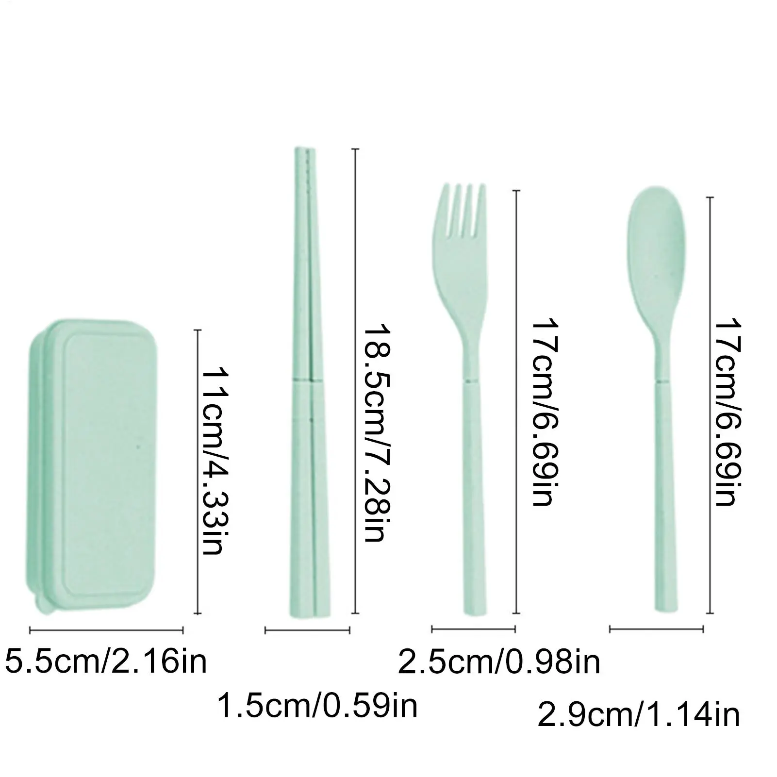 Portable Utensils Set Portable Chopsticks Tableware Travel Cutlery Set Detachable Tableware Spoons Forks Reusable For Camping