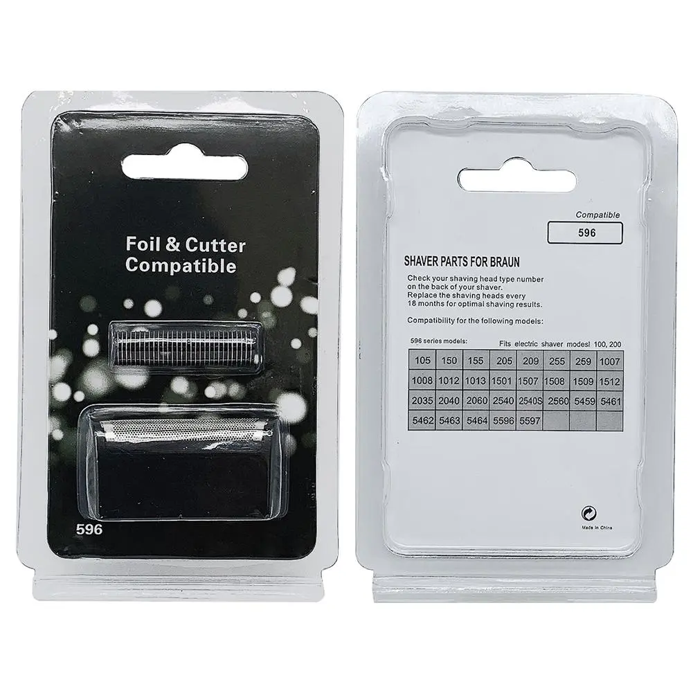 For Braun 596 Series Braun 1000/2000 Razor Replacement Foil,Cutter, Electric Shaver Replacement Head, Electric Razor Reticle Net