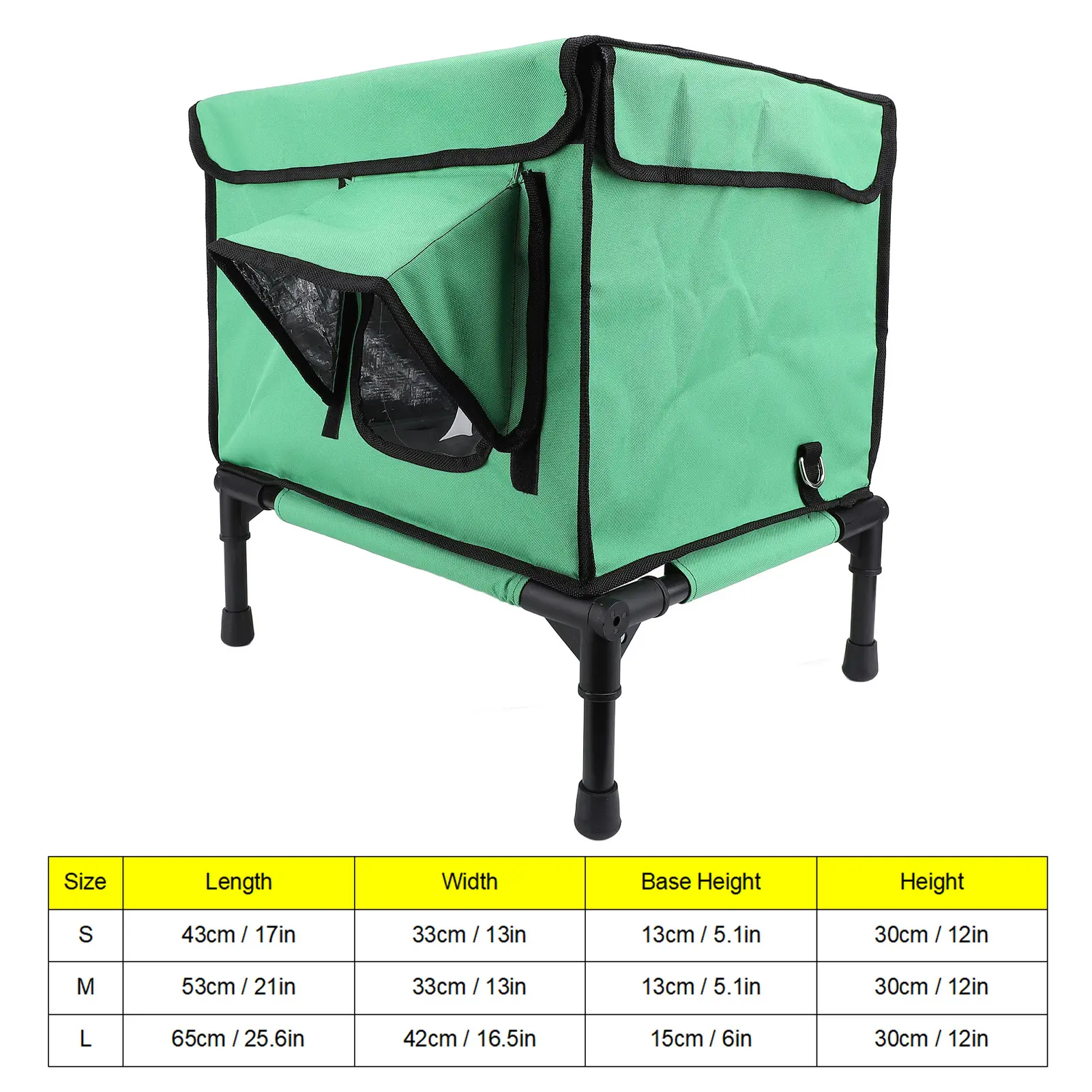 Elevated Heated Cat House Warm Weatherproof Insulated Outside Heated Cat Shelter for Outdoor Kitty Puppy Heated Kitty House