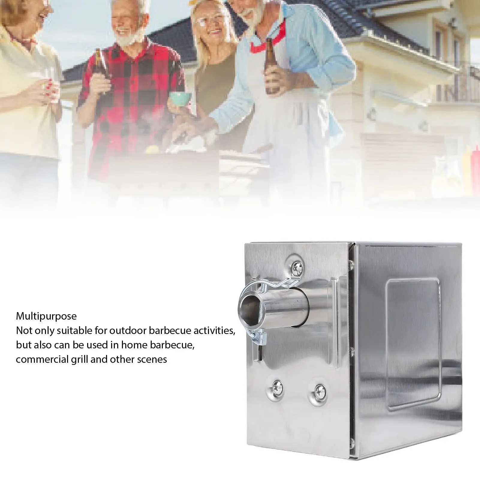 BBQ Rotisserie Motor 100-240V 45W Grill Electric Replacement Rotisserie Motor High Load Capacity Stainless Steel for Outdoor