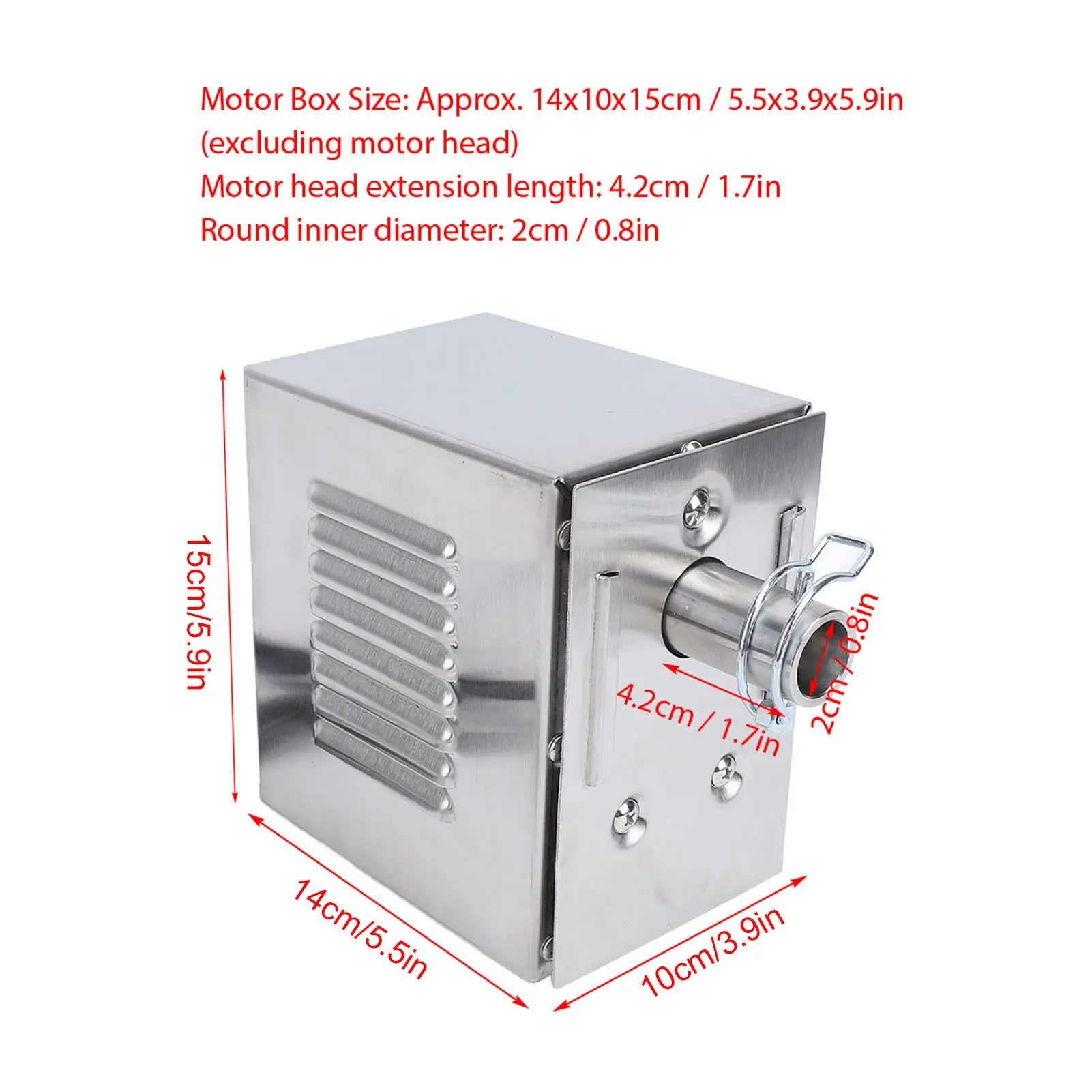 BBQ Rotisserie Motor 100-240V 45W Grill Electric Replacement Rotisserie Motor High Load Capacity Stainless Steel for Outdoor