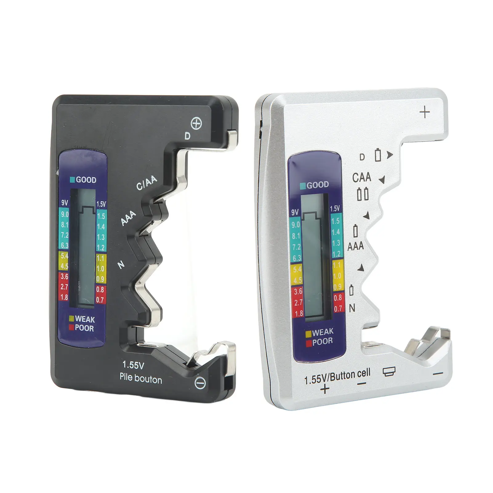 Battery Tester Cell Analyzer Digital Battery Capacity Gauge Tester  D C N  AA 9V 1.5V Button Cell Analyzer