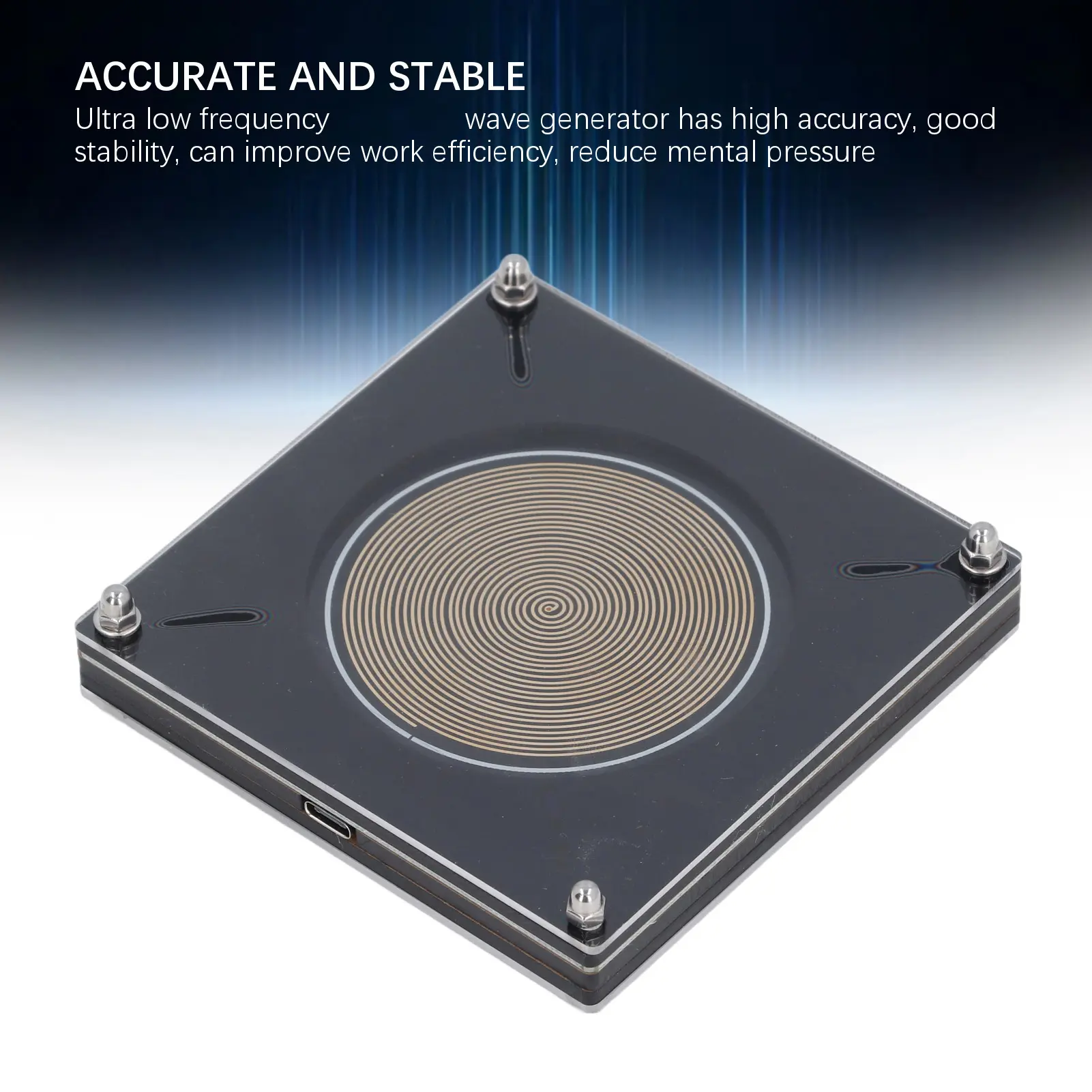 Resonance Generator 7.83HZ Ultra Low Frequency Pulse  Resonator with Indicator 7.83HZ   Generator