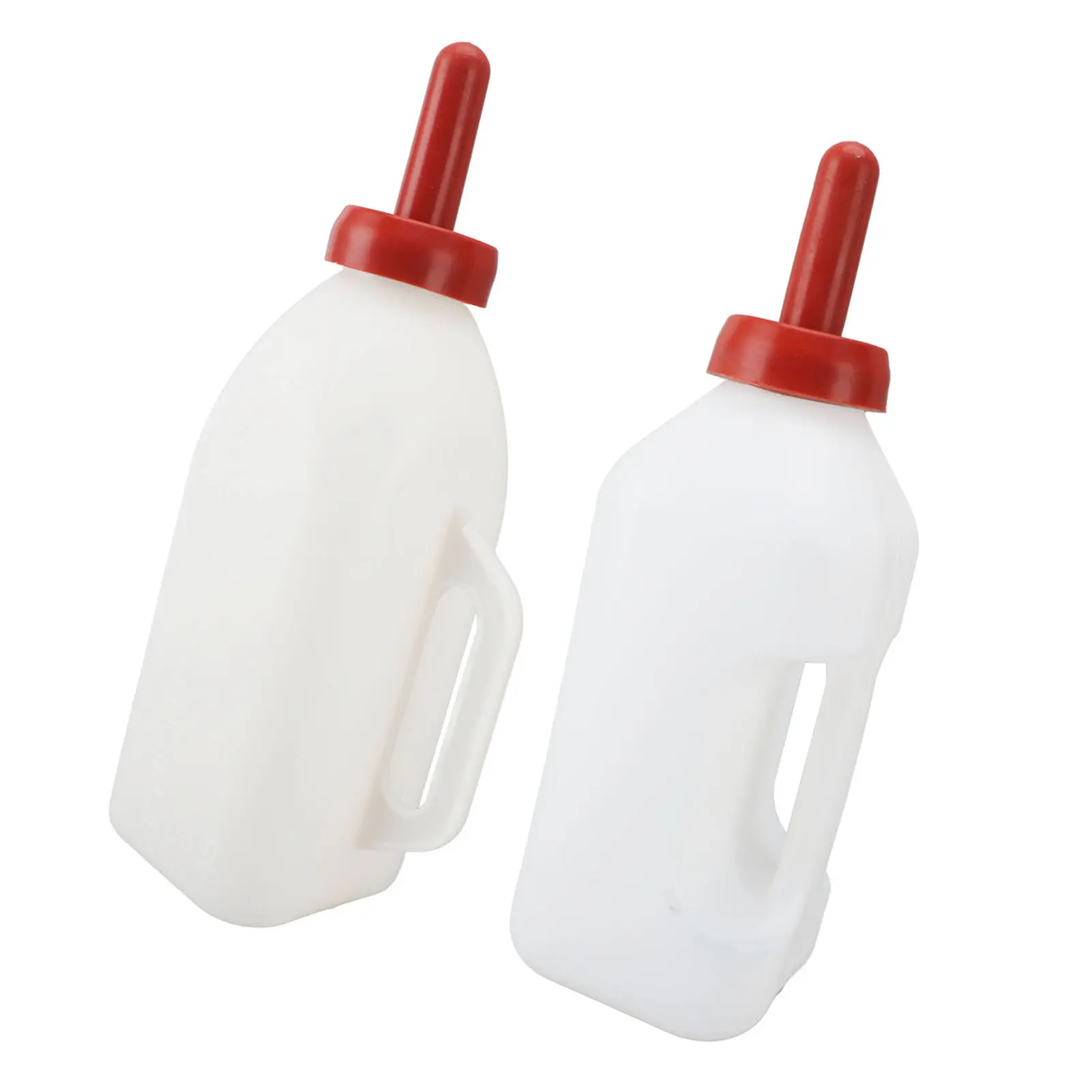 Calf Milk Feeding Bottle Simple Calf Nursing Feeding Supplies Leakproof Silicone Nipple 2L Thicken  with Handle for Farm
