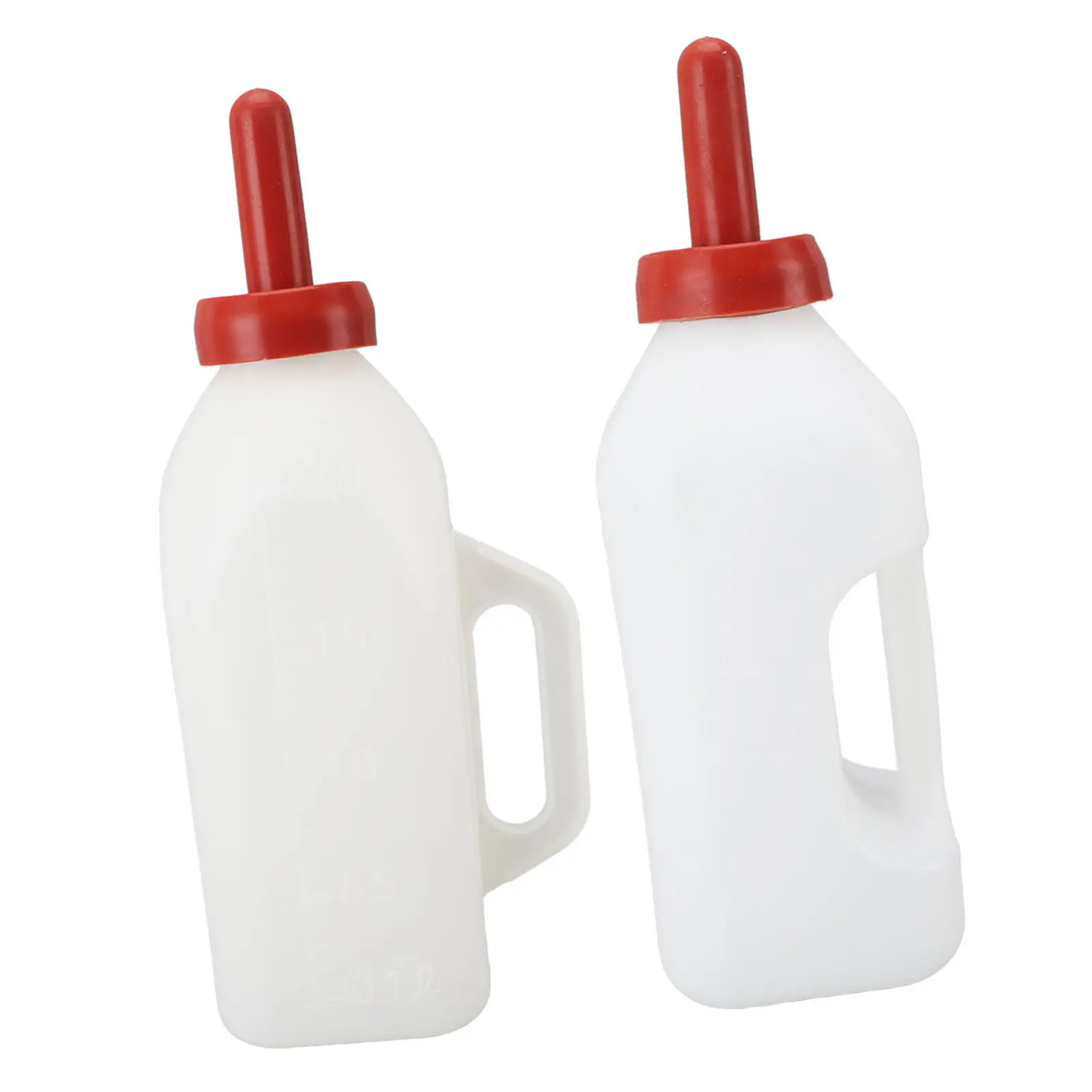 Calf Milk Feeding Bottle Simple Calf Nursing Feeding Supplies Leakproof Silicone Nipple 2L Thicken  with Handle for Farm