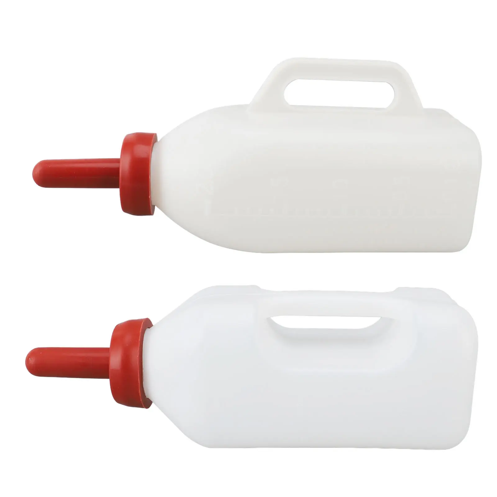 Calf Milk Feeding Bottle Simple Calf Nursing Feeding Supplies Leakproof Silicone Nipple 2L Thicken  with Handle for Farm