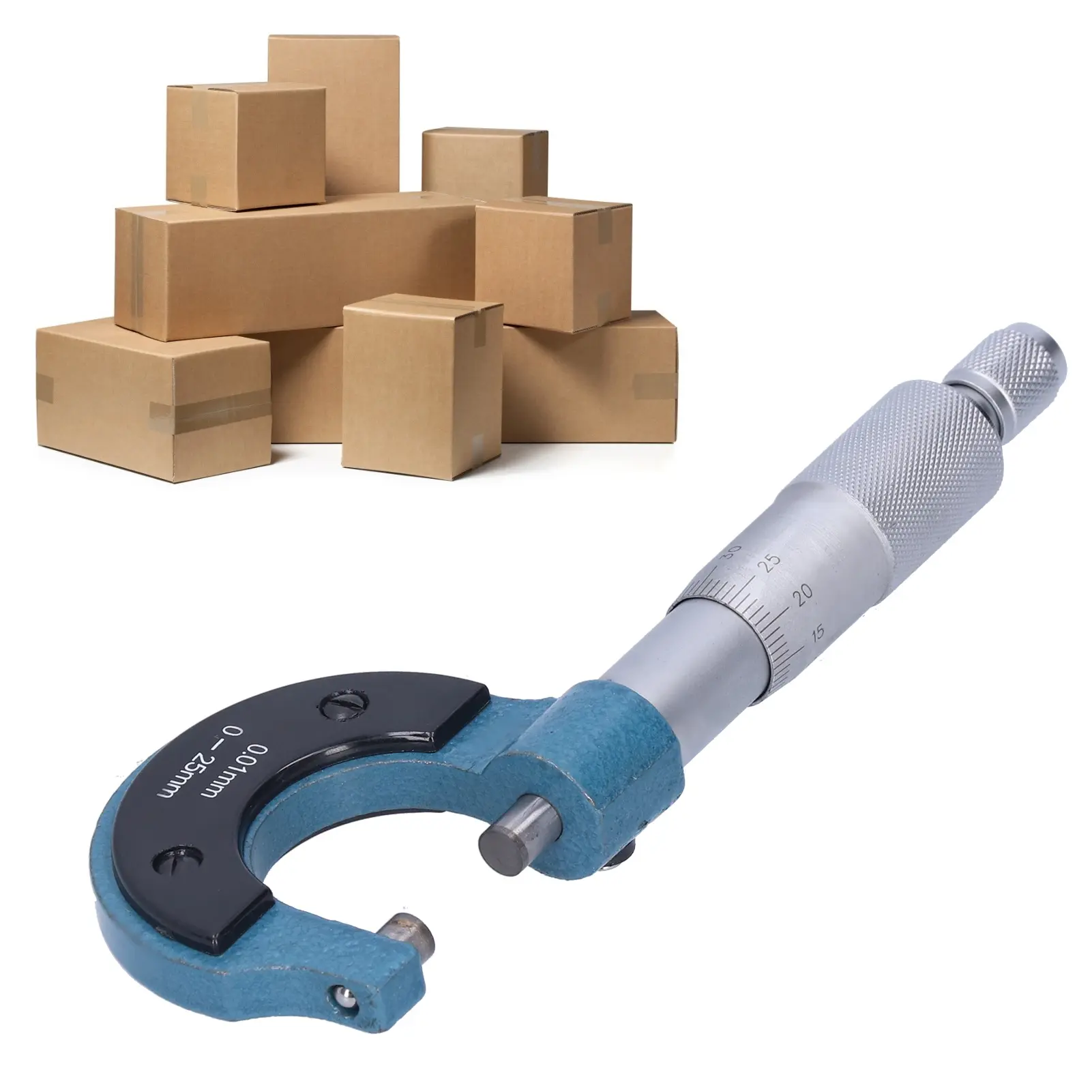 Micrometer 0‑25MM 0.01mm Micrometer Guage Thread Scale Outside Micrometer Measurement Tool Machinist Tool Micrometer Calipers