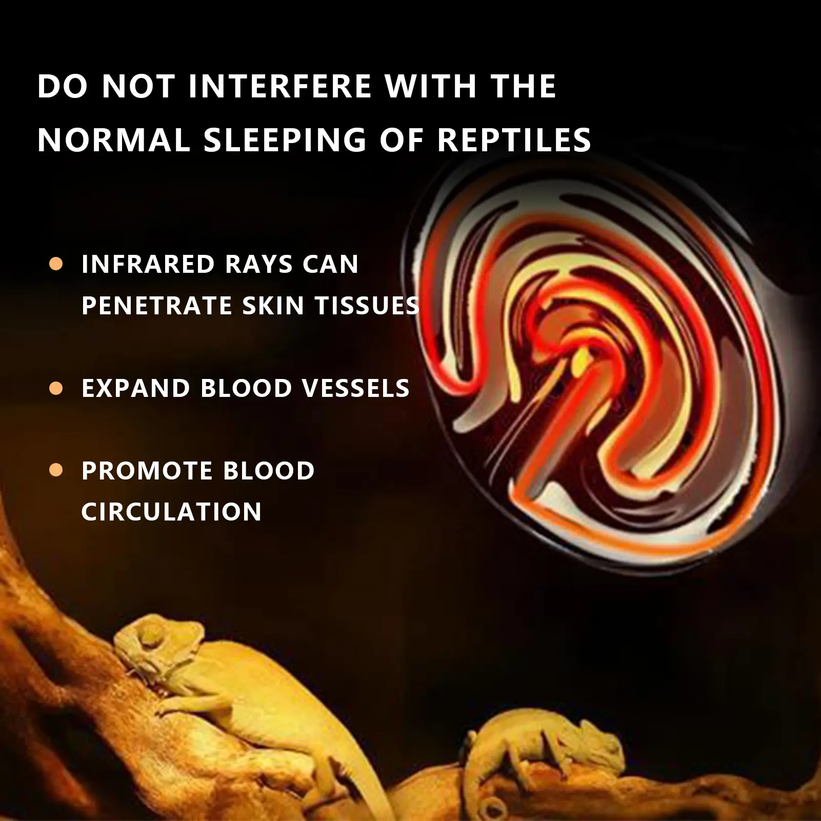 Ceramic Heating Lamp E27 Animal Heating Lamp Harmless and Light‑ Black Ceramic Heating Lamp for Reptiles 220‑230V
