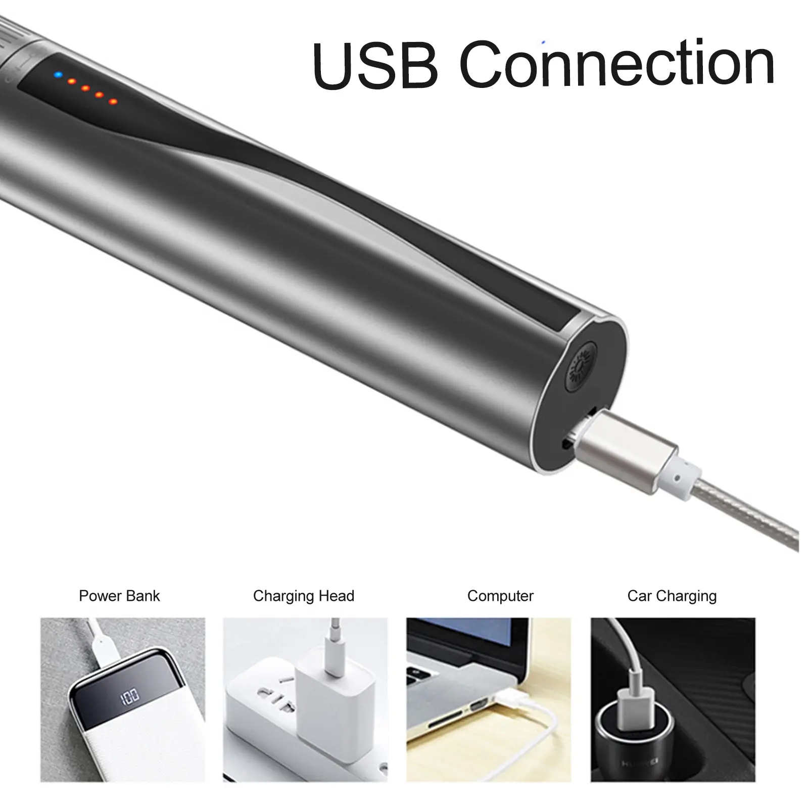 Visual Fault Locator Pen 15KM Visual Fault Locator Optical  Detection Pen  Optic Cable Tester with Lighting Function