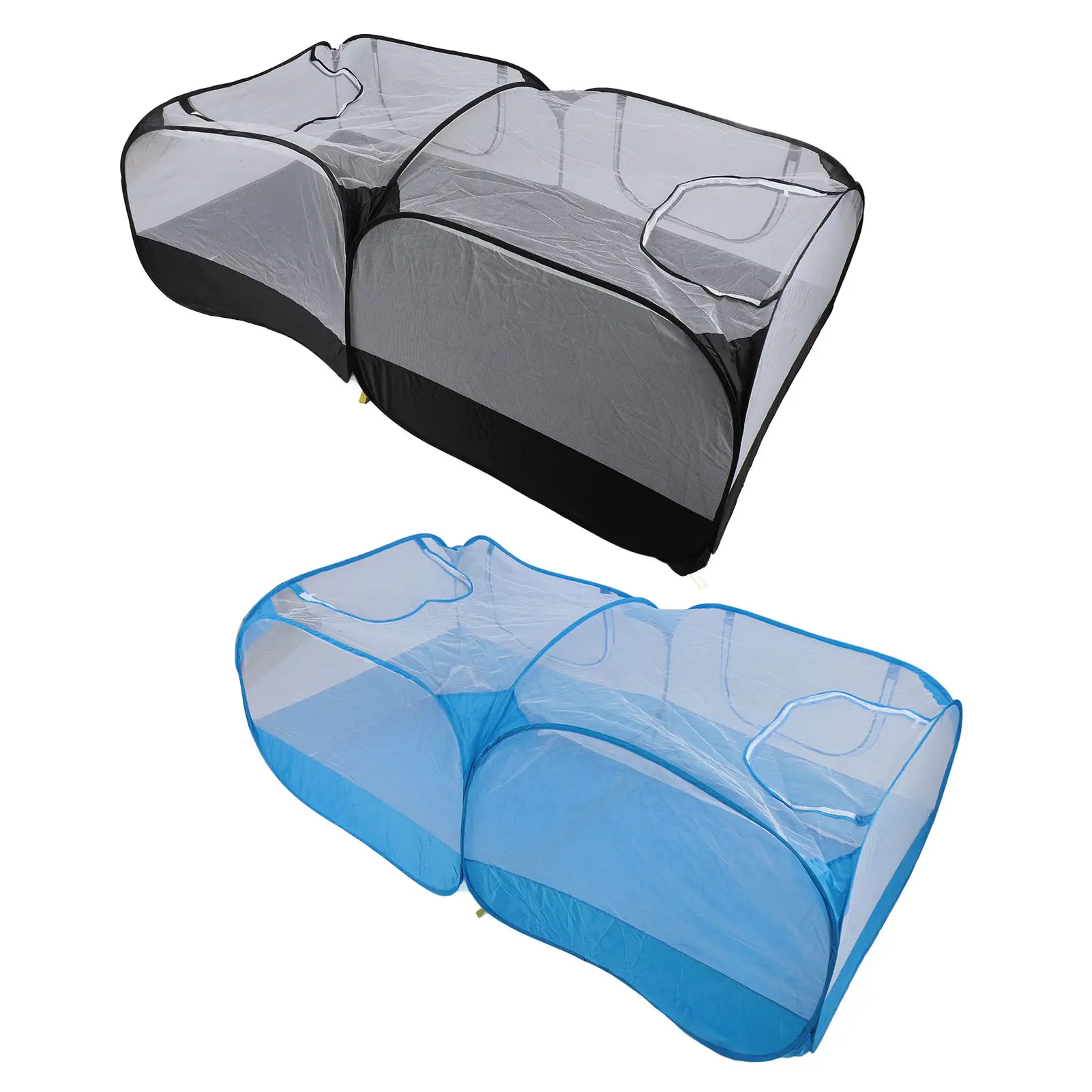 Pet Play Tent  Doors Breathable Foldable Small Animal Tent Enclosure Portable Transparent Mesh Wall for Puppy for Rabbit