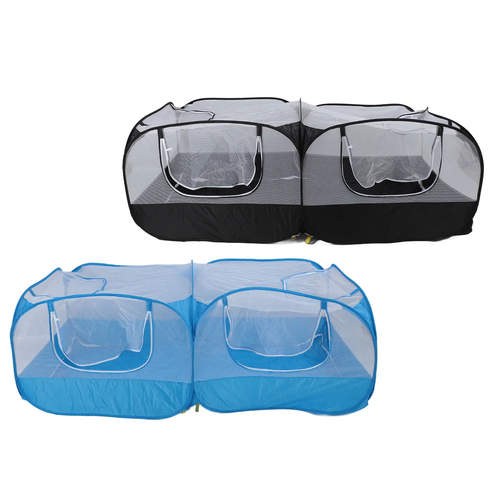 Pet Play Tent  Doors Breathable Foldable Small Animal Tent Enclosure Portable Transparent Mesh Wall for Puppy for Rabbit