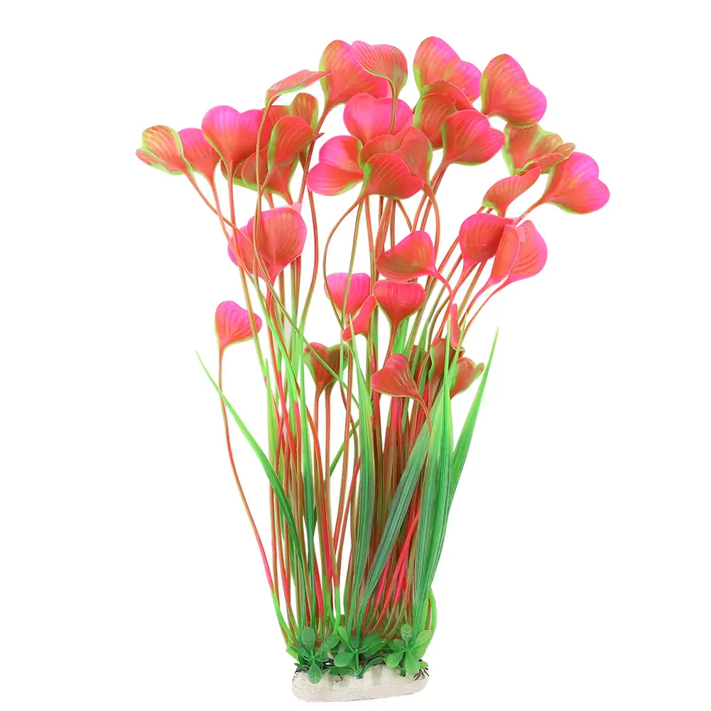 Aquarium Ornament Plastic Coral Plastic Vivid Artificial Water Plant Ornament for Aquarium Underwater Fish  Garden Lands
