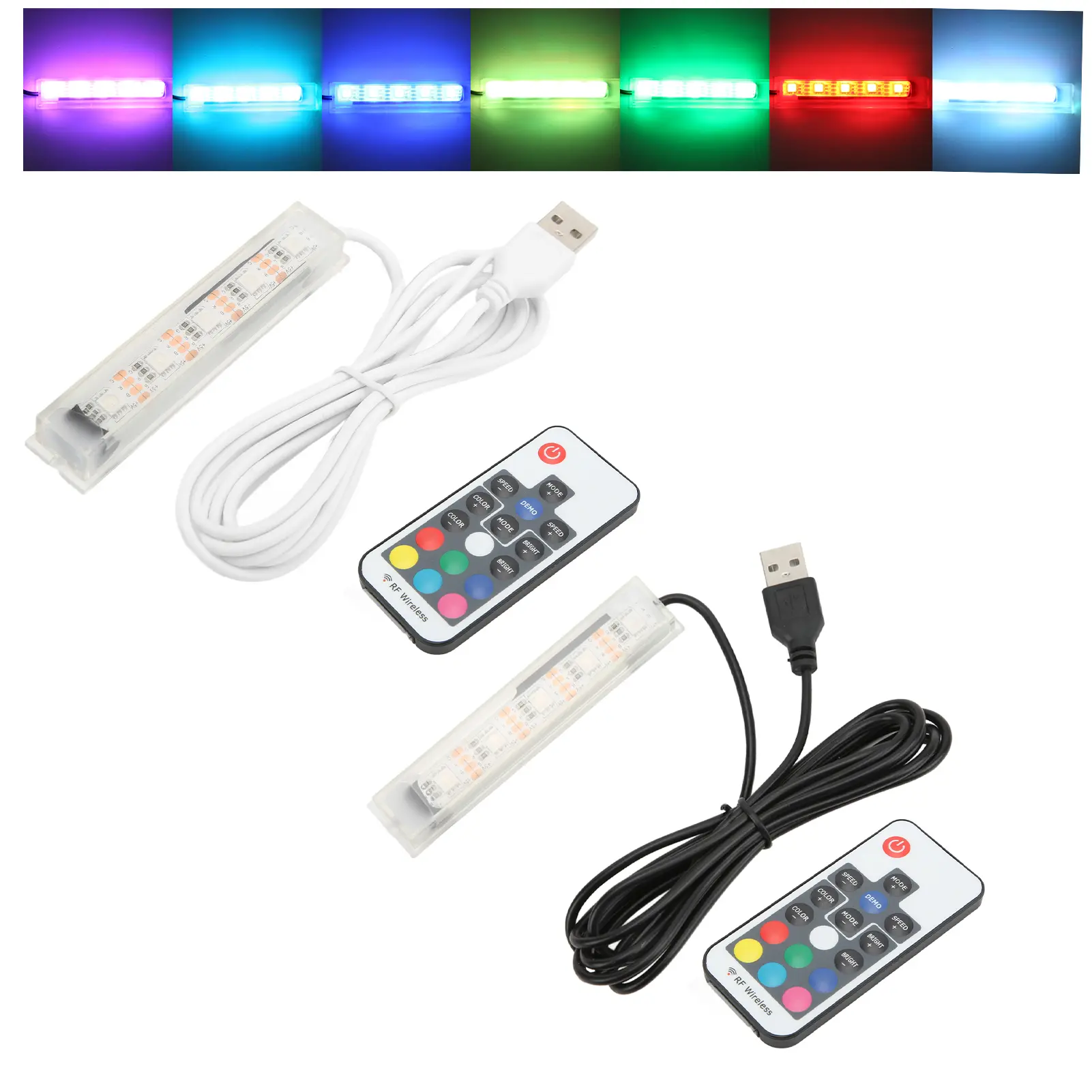 Fish  Accessory Micro Aquarium Light USB Powered Remote Control Colorful Fish  LED Lamp for Landscape USB Aquarium Light