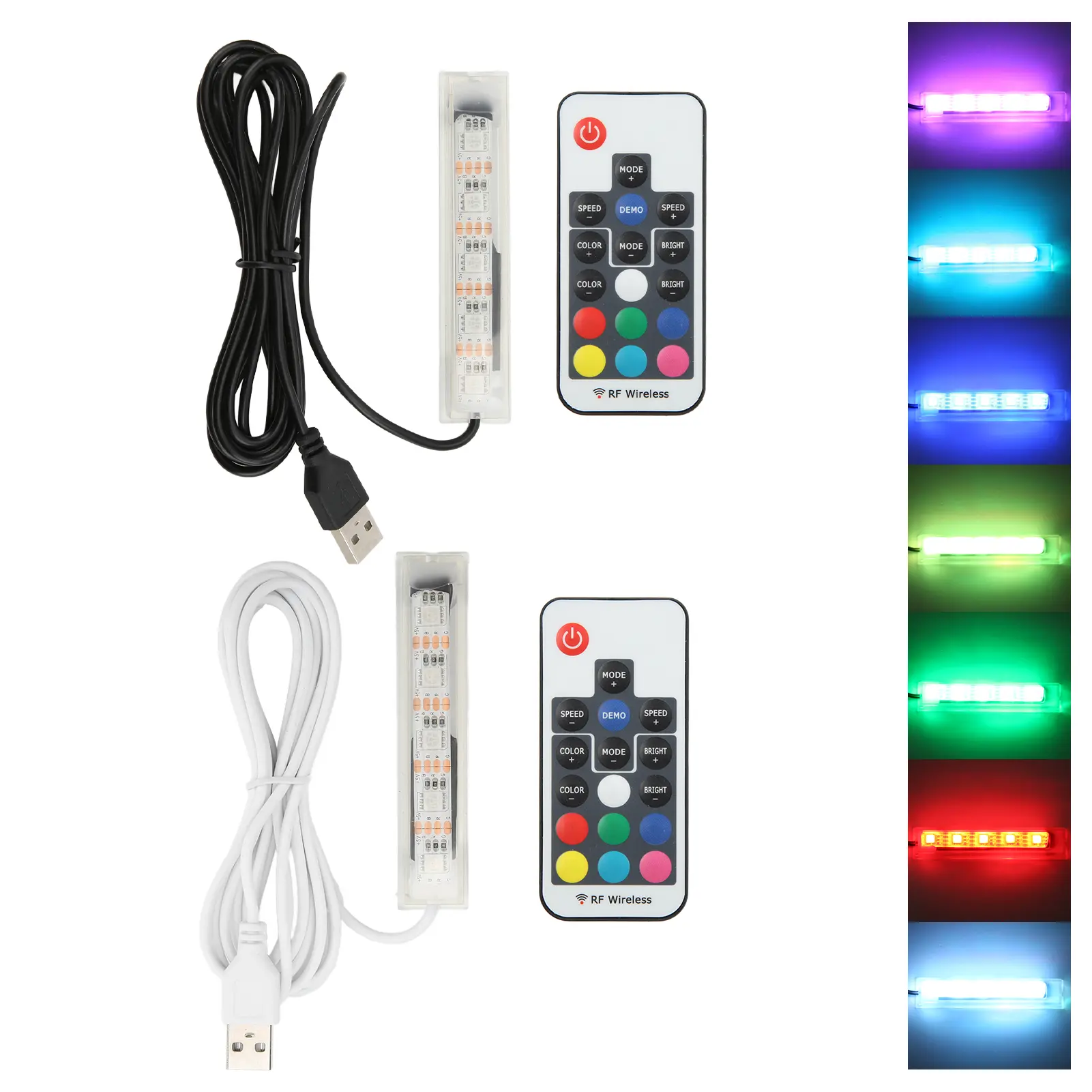 Fish  Accessory Micro Aquarium Light USB Powered Remote Control Colorful Fish  LED Lamp for Landscape USB Aquarium Light